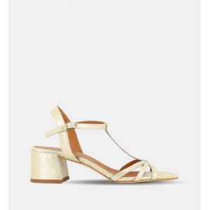Jonak Sandales à talons Adelia en cuir velours Jaune - Couleur Jaune - Taille 40