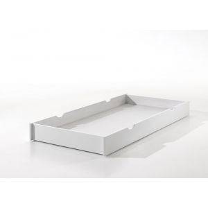 Vipack Furniture 'Tiroir-lit en bois laqué blanc L199 x H18,5 x P94 cm ELINE'