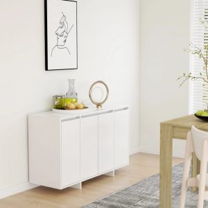 VidaXL Buffet Blanc 120x41x75 cm Aggloméré