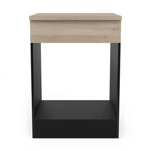 Image de Demeyere Meuble four 60 cm Origan noir et bois - Naturel