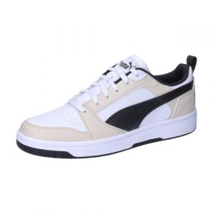 Puma Unisex Adults Rebound V6 Low Sneakers, Alpine Snow-New Navy White, 38.5 EU