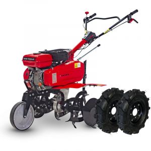 Motobineuse thermique 7 ch 75 cm &agrave; courroie + set de roues MW Tools MFR750