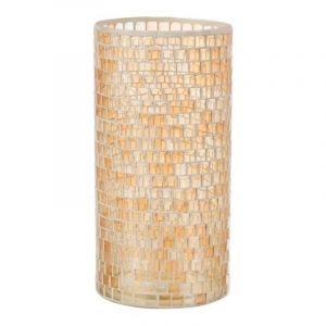 Vase Design "Mosa&iuml;que Ronde" 30cm Orange Prix