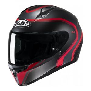 HJC Casque C10 Elie MC1SF Noir Rouge - Taille 3XS