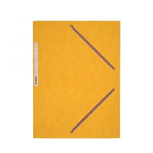 Coutal Chemise à élastiques 3 rabats en carte 375g Jaune