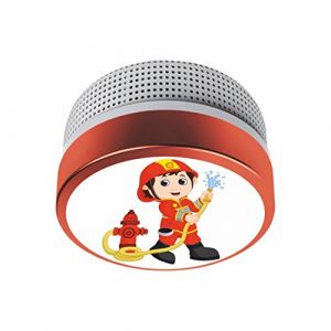 Elro FS8110 Enfants Détecteur de fumée - Pompier Design - Spécialement pour la Pépinière - avec 10 ans de batterie - conforme à la n