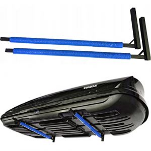 QLS Support de toit pour coffre de toit Support mural pour Boîte de rangement pour skis Amortisseur en mousse 82,5cm WSB.O 8488