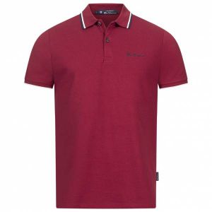 Ben Sherman Twin Tipped Hommes Polo 0076270NR-RED