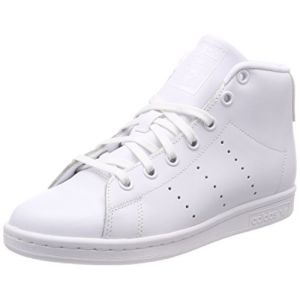 Image de Adidas Stan Smith Mid, Baskets Hautes Mixte Enfant, Blanc (Footwear White/Footwear White/Footwear White 0), 36 2/3 EU