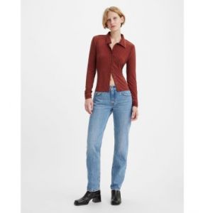 Levi's Jean Middy Straight coton Bleu - Couleur Bleu - Taille M