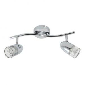 Rampe de spots LED 2x4W 3000K Chrome