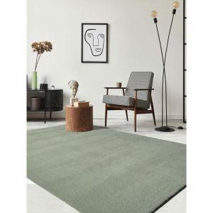 Relax tapis salon doux antidérapant lavable vert, 240 x 340 cm