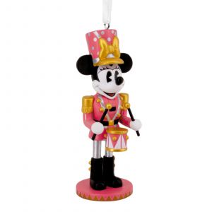 Hallmark Minnie Mouse Casse-Noisette D&eacute;coration d'arbre Disney Objet de Collection Rose Noir Blanc