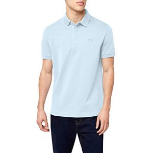 Lacoste Paris Polo regular fit en piqu&eacute; de coton stretch Taille M Bleu Clair