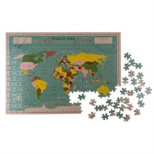 Image de Puzzle Mappemonde 300 Pièces Puzzle carte de la terre pays !