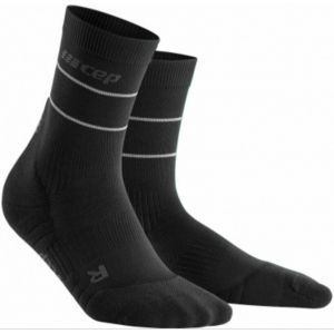CEP Office Solutions Women's Reflective Mid Cut Socks - Chaussettes de running taille II, noir