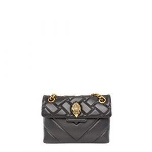 Image de Kurt Geiger Sac à bandoulière Mini Kensington en cuir matelassé noir