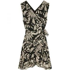 Morgan Robe portefeuille imprim&eacute;e noir femme - Taille 36