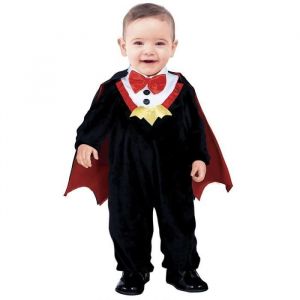 FIESTAS GUIRCA Déguisement petit vampire avec cape pour bébé garçon - Déguisement Halloween bébé 18-24 mois