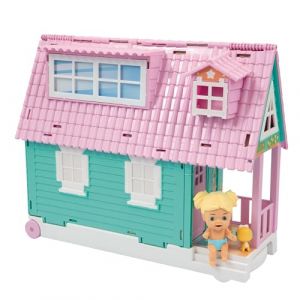 GP Toys Amicicci - Maison de b&eacute;b&eacute; Amicicci, Maison de Jeux Rose et Vert G&acirc;teau, Petits Copains, y Compris poup&eacute;e, Jeu de Grand Jouet avec Accessoires de Jeu Amusants, 3 Ans, C&eacute;l&egrave;bre (AMC04000)