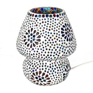 Signes Grimalt Lampes à lampes à champignon marocaines Lampe de bureau blanc - 18x13x13cm - white