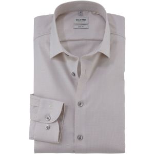 Olymp Chemise Level 5 Structure Ecru Beige taille 40