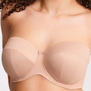 Image de Soutien-gorge bandeau balconnets à armatures Sculptresse DANA linen