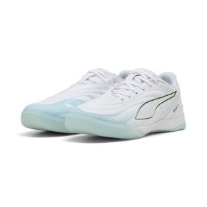 Puma Chaussures de futsal ibero v, blanc-aqua-lumière fizzy-, uni