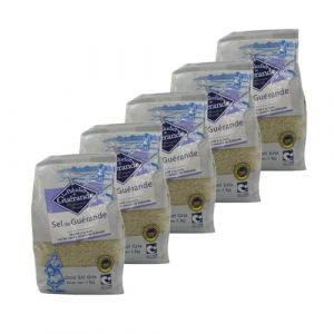 Le Paludier De Guérande - Lot 5x Gros sel de Guérande - IGP - Sachet 1kg