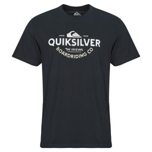 Quiksilver T-shirt Typed Out manches courtes noir blanc - S