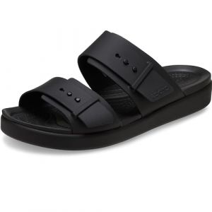 Crocs Femme Brooklyn Buckle Low Sandales, Black, 36/37 EU