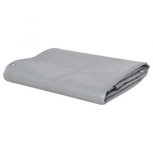 Bâche drap de camping protection jardin couverture remorque 3 x 4 m gris 02_0002236