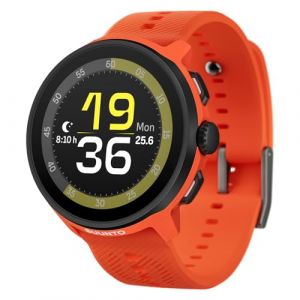 Suunto Run Montre de Running Femme Homme, 1,32" Écran Tactile AMOLED, Multisports, Tracker d'Activités, GPS Bi-Band, Suivi Fréquence Cardiaque/Sommeil, Course à Pied, 12 Jours d'Autonomie, Musique