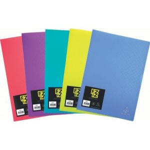 Exacompta 85490E - Protège-documents FIZZ 80 vues, polypro, assortis (5)