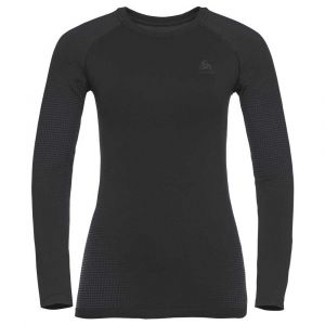 Image de Odlo Women's BL Top Crew Neck L/S Performance Warm Eco - Sous-vêtement synthétique taille XL, noir