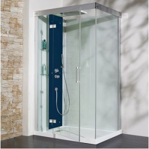 Image de Kinedo Kineform 120 - Cabine de douche hydromassante et Hammam (120 x 90 cm)