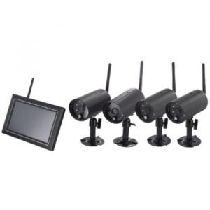 Chacon Kit 4 cam&eacute;ras sans fil avec &eacute;cran