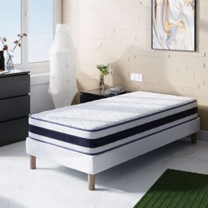 Elite Mattress - Matelas 70x200 blue memory Hauteur 22cm M&eacute;moire de forme