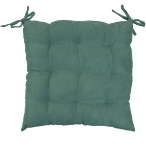 Image de Galette De Chaise "Suédine" 40x40cm Vert Prix