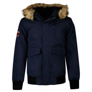 Superdry Everest Bomber Veste, Nordic Chrome Navy, 30W x 30L Homme