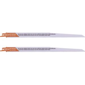 SCID Lame de scie sabre classique bois et matériaux - Epaisseur 0,9 mm - Longueur 300 mm - Vendu par 2