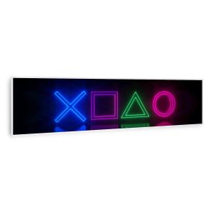 Klarstein Chauffage infrarouge Wonderwall Air Art Smart - Connecté - Motif : Jeux - 120x 30cm - 350W