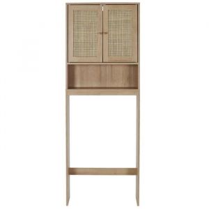 CMP The Home Deco Factory - Meuble dessus WC Bali en cannage - Marron - Bali