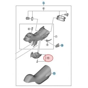 Shimano Cache Inférieur de Manette de Vitesses et de Frein Dura Ace ST-R9100