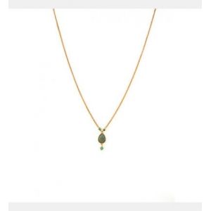 Image de Satellite Collier pendentif moderne cornaline grenat et péridot multicolore Vert