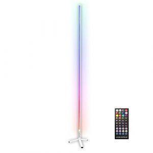 Ibiza Light Tube lumineux RGB sur pied - Blanc