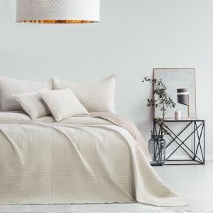 AmeliaHome Softa Couvre-lit Beige Cappucino 260 x 280 cm