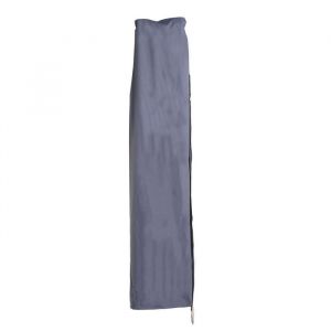 Décoshop26 Housse de protection pour parasols déportés jusqu'à 4,3 m (3x3 m) housse avec fermeture éclair bleu 040002640