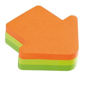 Image de Post-It Cahier bloc-notes Cube de 225 feuilles en forme de flèche