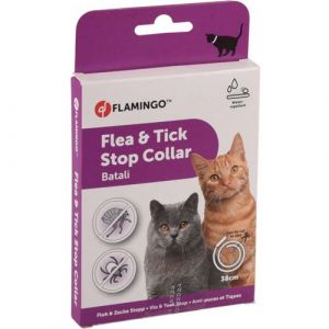 Antiparasitaire collier 38 cm pour chat BATALI puces et tiques Flamingo Pet Products FL 560884
